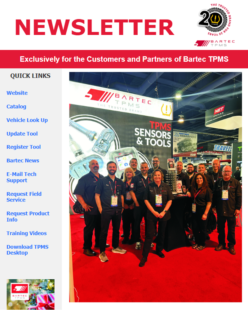 Bartec TPMS Quarterly Newsletter - Q4 2024