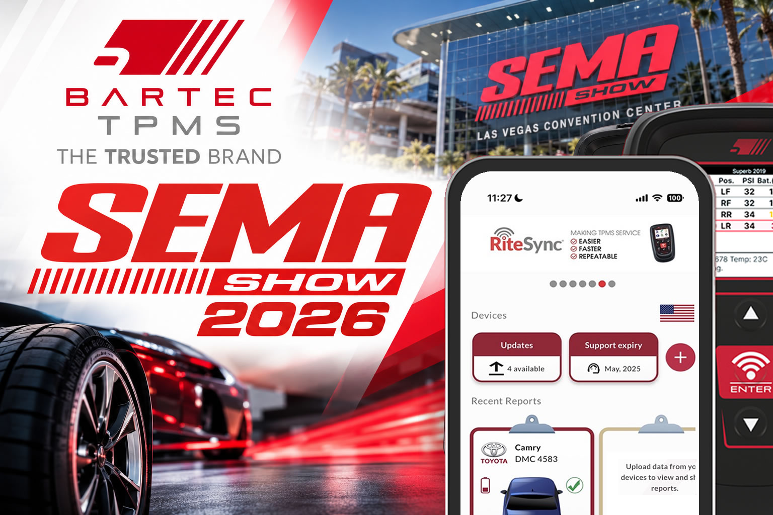 October 2026 - Bartec TPMS To Highlight TPMS Diagnostics At 2026 SEMA Show