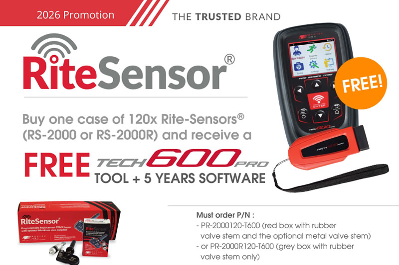 March 2026 - Buy A Case Of Rite-Sensors® Get A FREE Tech600Pro