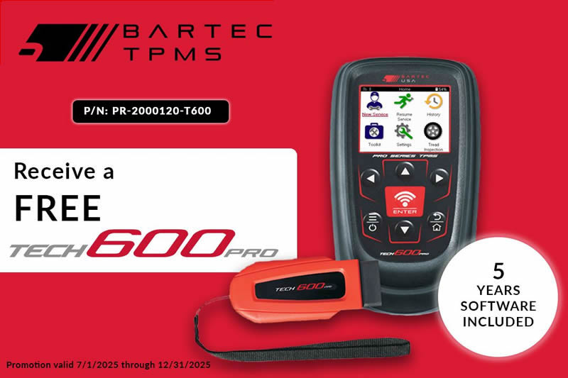 Limited Time Offer From Bartec TPMS
Limited Time Offer From Bartec TPMS