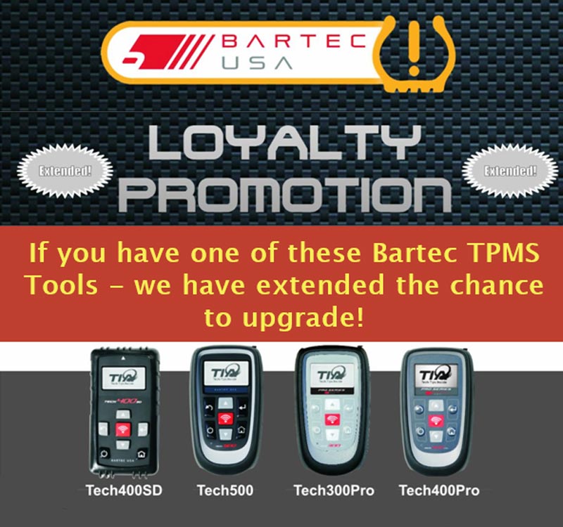 Special Bartec Promotion for our Loyal Tool Owners!