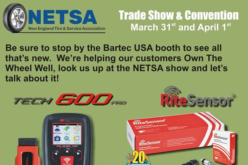 Bartec At The NETSA Trade Show March 31st & April 1st