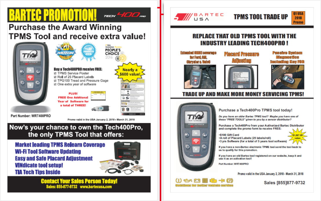 New USA TPMS Tool Promotions Announced