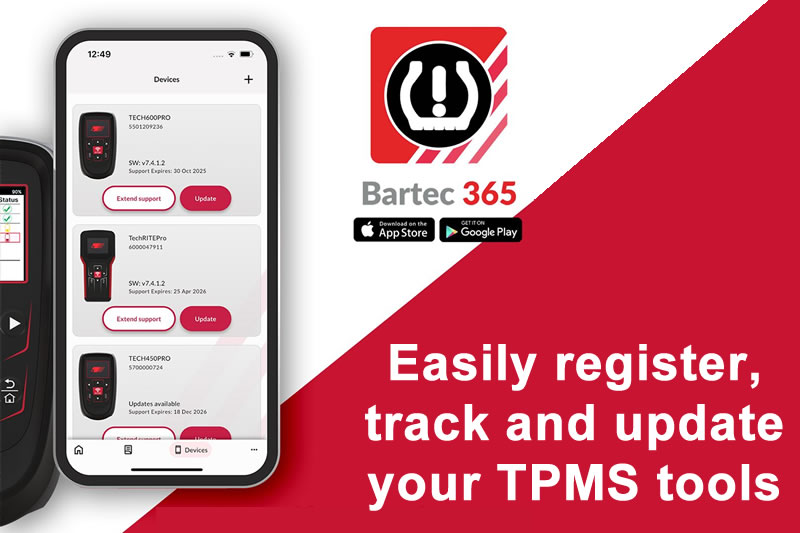 November 2025 - Registering Your TPMS Tools With The Bartec365 App