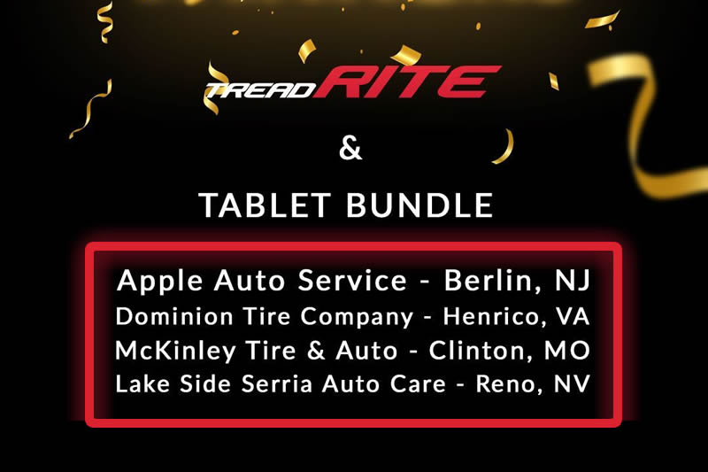 SEMA 2025 TreadRite & Tablet Giveaway Winners