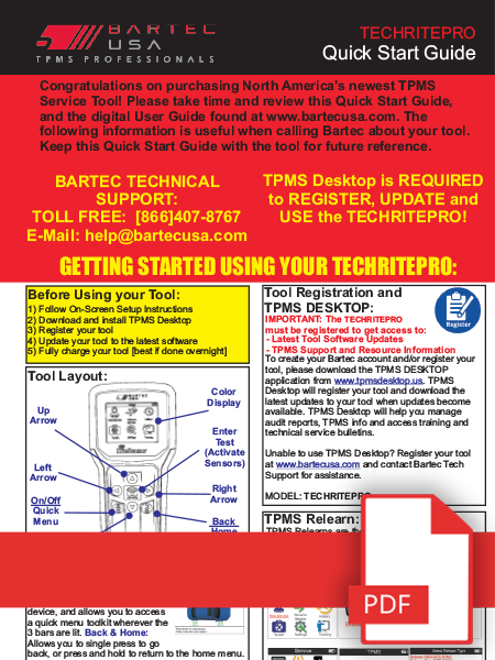 TechRITEPro Quick Start Guide TechRITEPro Quick Start Guide