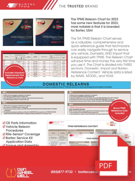 Download TPMS Relearn Chart Brochure