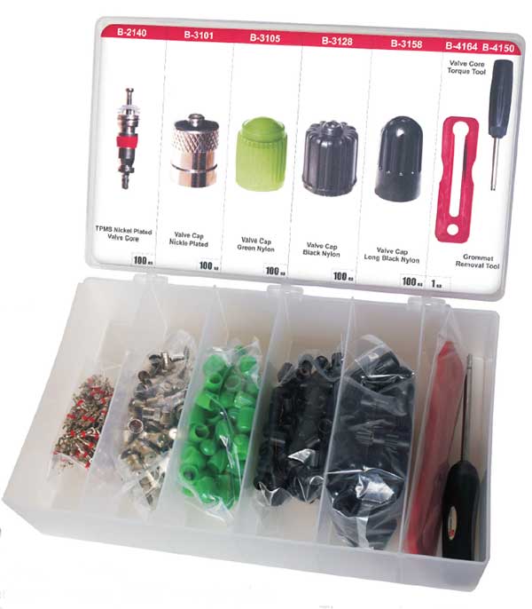 Valve Cap and Core Assortment Kit