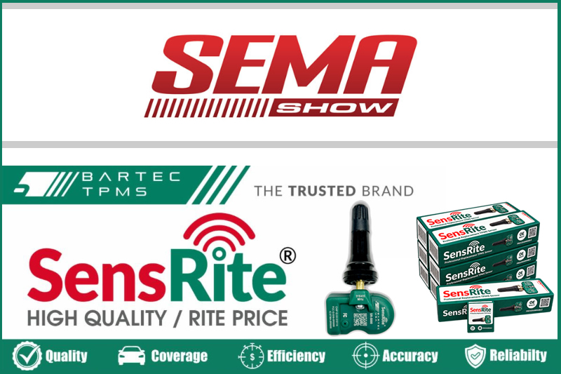 October 2026 - Visit Bartec TPMS At Sema 2026 & Discover The Sens-Rite® TPMS Sensor